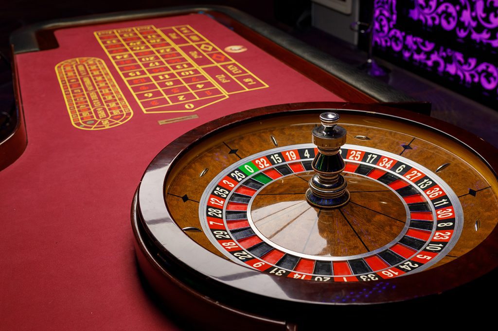 Empty Roulette Table in a Casino