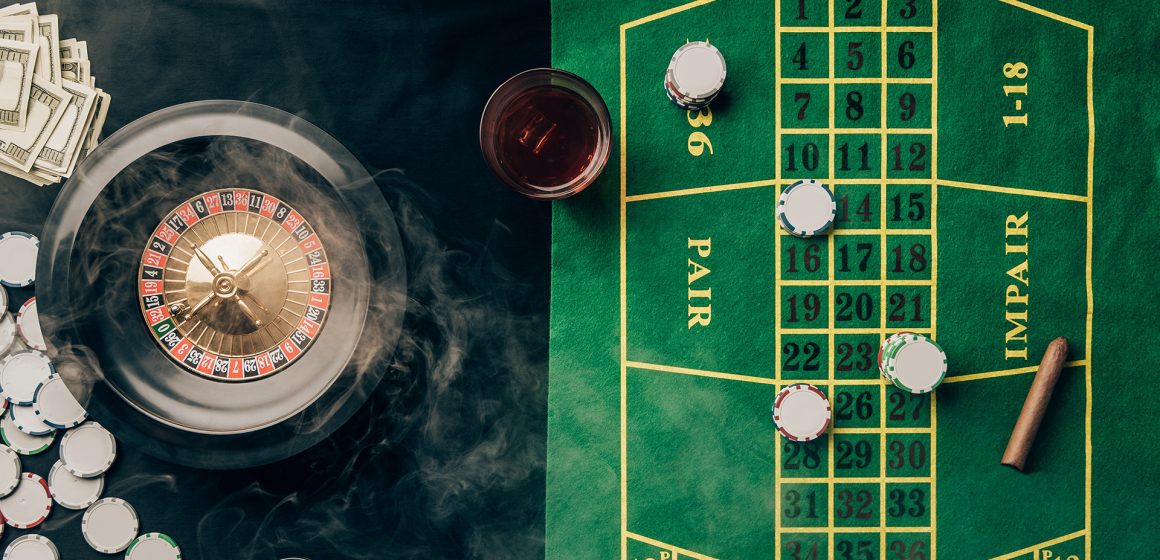 Top View of a Roulette Table