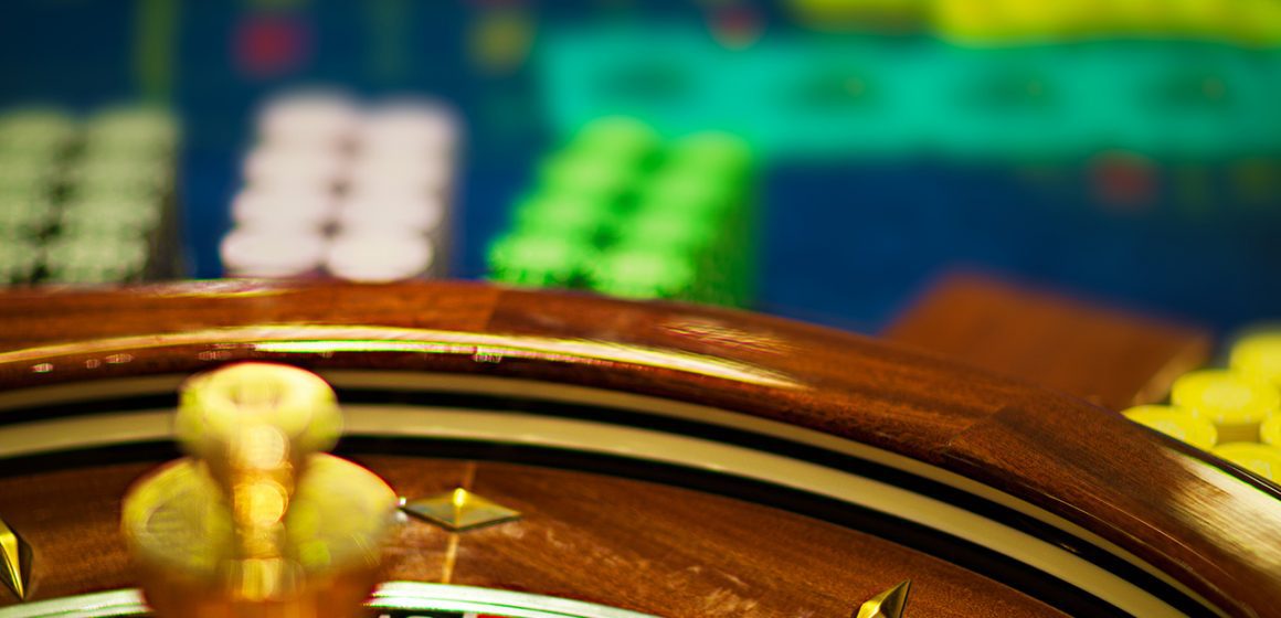 Casino Roulette Wheel with the Ball