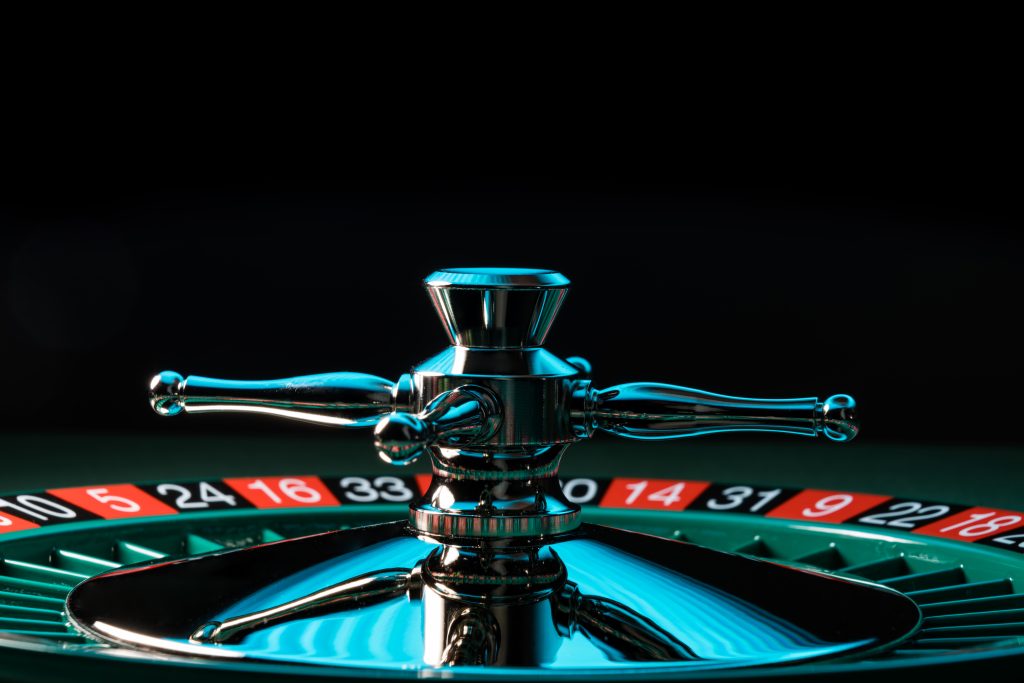  A roulette table
