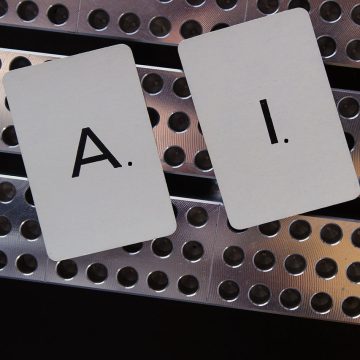 Artificial intelligence depicted through cards