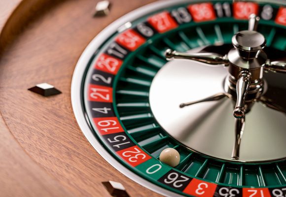 A roulette table close-up